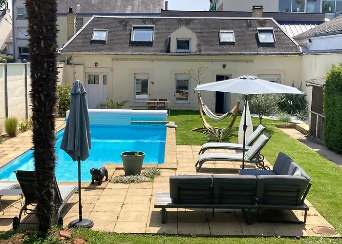 La Paisible - Maison 6 Pers Piscine - Le Mans Centre