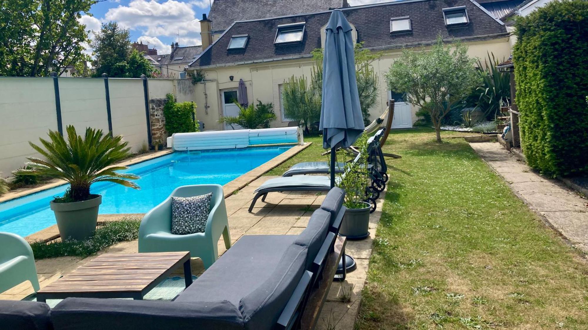 La Paisible - Maison 6 Pers Piscine - Centre * Le Mans